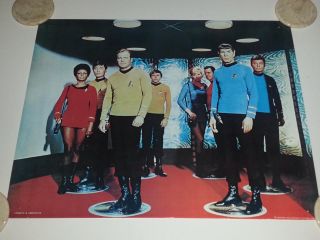Star Trek Cast In Transporter Room 1974 Shatner Nimoy Kirk Spock