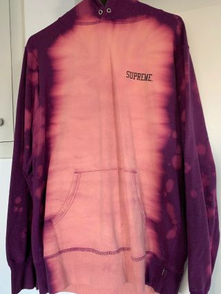 Supreme Siouxsie Sioux Hoody Sweatshirt Purple Tie Dye Medium 2014