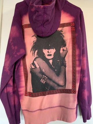 Supreme Siouxsie Sioux Hoody Sweatshirt Purple Tie Dye Medium 2014 2