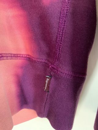 Supreme Siouxsie Sioux Hoody Sweatshirt Purple Tie Dye Medium 2014 3