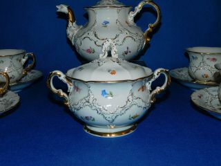 Meissen Tea set for 6 person porcelain 4