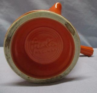 Vintage FIESTA Red (Orange) Demitasse Stick Handle COFFEE POT Fiestaware EUC 11