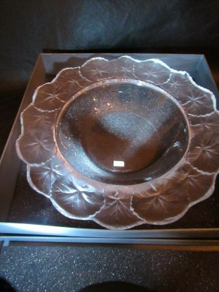 Lalique Honfleur Extra Large 10 34 " Deep Bowl/plate