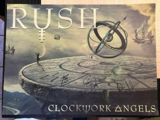 Rush - Signed And Numbered Limited Lithograph - Rare - Full Band 240 Of 500