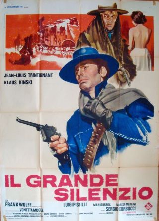 Great Silence Il Grande Silenzio Italian 2f Movie Poster 39x55 Klaus Kinski 1968