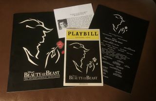 Beauty And The Beast 2002 Program & Playbill From Lunt - Fontanne Theatre In Nyc