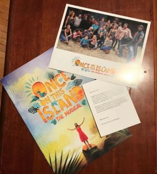 Once On This Island Revival Photo/quote Book Souvenir Program - Tony Voter Gift