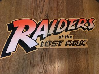 1981 Raiders Of The Lost Ark Movie Theatre Die Cut Display Indiana Jones