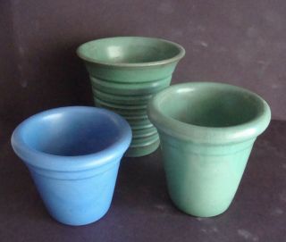 3 Catalina Island Pottery Small Planting Pots From Wrigley Estate Wis