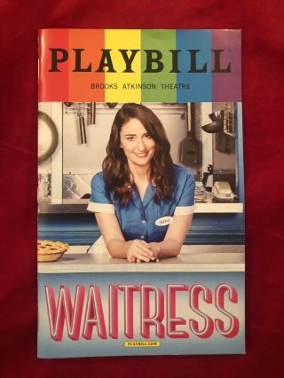 Sara Bareilles Broadway Waitress Pride Playbill