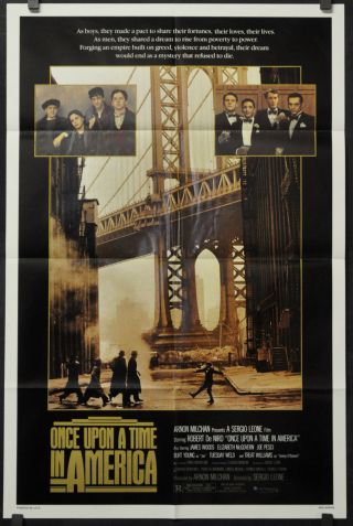 Once Upon A Time In America 1984 Orig 27x41 Movie Poster Robert De Niro Leone