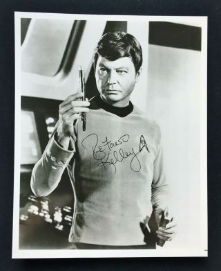 Deforest Kelley - Star Trek Dr.  Mccoy - Bones - Autograph - Hollywood Posters