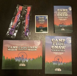 2 Camp Flog Gnaw 2019 Ga Pass Wrist Bands,  Gift Ready To Ship