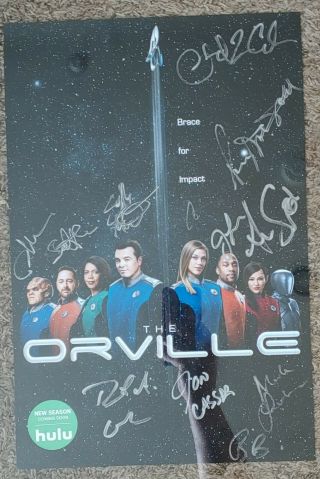 Sdcc 2019 The Orville Signed Poster By Seth Mcfarlane Adrianne Palicki,  10