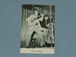 Sept 6,  1956 Elvis Presley Moss Photo Promo Postcard (kcrc Radio Station) Rare