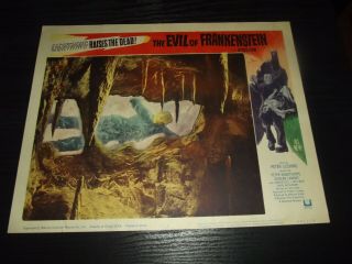 Evil Of Frankenstein (1964) U.  S.  11x14 Lobby Card Set.  Peter Cushing
