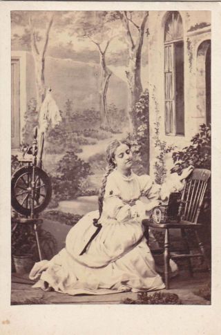 Adelina Patti Legendary Opera Singer Gounod Faust Silvy London Vintage Cdv Photo