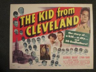 The Kid From Cleveland - 1949 Title Card - Baseball - Feller - Paige