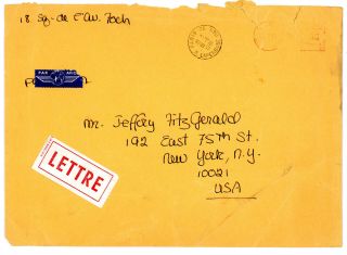 Grace Kelly Rare 1981 Handwritten Fun Note & Envelope To Close Friend