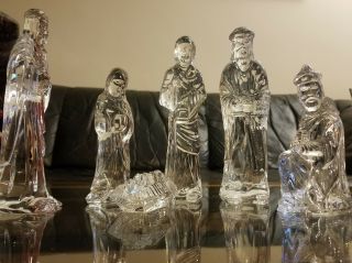 Six Piece Waterford Crystal Nativity Set