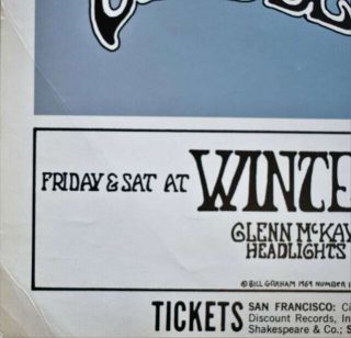 Grateful Dead Concert Poster Randy Tuten Signed San Francisco 1969 3