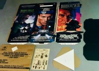 Street Fighter,  Darkman 2,  Tales From The Crypt Movie Standees 3 Video Displays