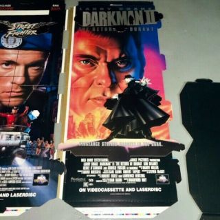 Street Fighter,  Darkman 2,  Tales From The Crypt Movie Standees 3 Video Displays 2