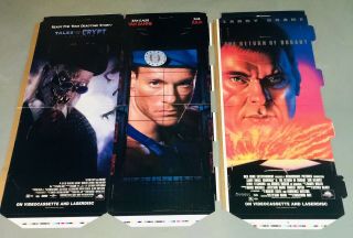 Street Fighter,  Darkman 2,  Tales From The Crypt Movie Standees 3 Video Displays 3