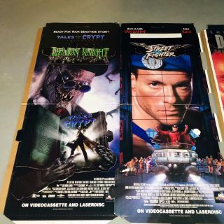 Street Fighter,  Darkman 2,  Tales From The Crypt Movie Standees 3 Video Displays 4