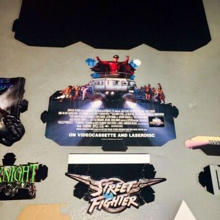 Street Fighter,  Darkman 2,  Tales From The Crypt Movie Standees 3 Video Displays 6