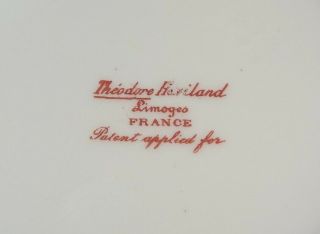 Theodore Haviland Limoges France Schleiger 330 Cranberry / Waste Bowl - Red Mark 4
