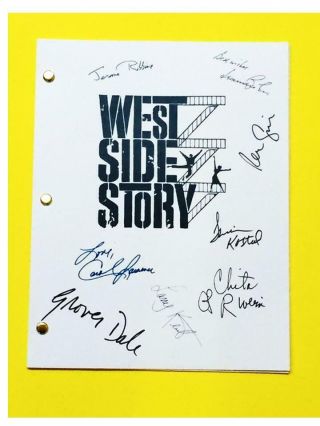 West Side Story Broadway Musical Script Chita Rivera,  Carol Lawrence