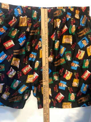 Rare Vintage 1999 KING OF THE HILL All Over Print SILK BOXERS 90s TV Cartoon 5