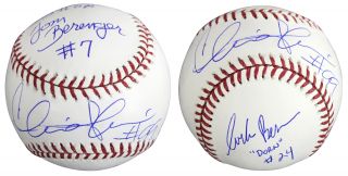 Major League Charlie Sheen,  Tom Berenger,  Corbin Bernsen Signed Oml Baseball Bas