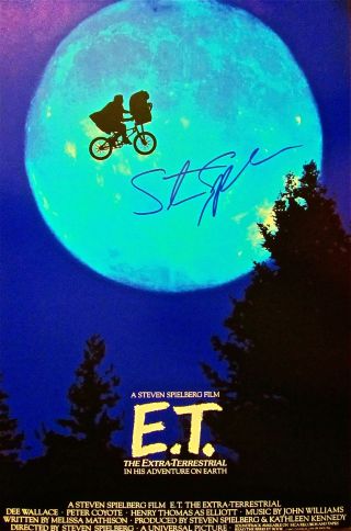 Steven Spielberg Autographed Signed 12x18 Photo E.  T.  The Extra Terrestrial W/coa