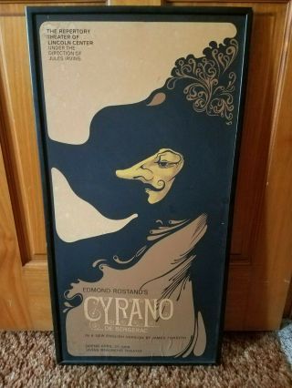 Cyrano De Bergerac/the Repertory Theater Of Lincoln Center 1968 Framed Poster