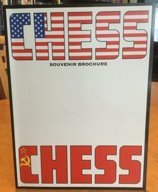 Chess Broadway Musical Souvenir Brochure 1988 Judy Kuhn Abba