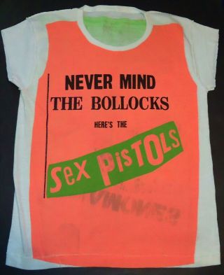 Sex Pistols Never Mind The Bollocks Promo T - Shirt Vintage 1977 Rare