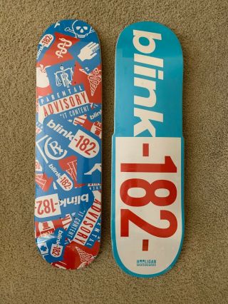 Blink 182 Enema Of The State 20th Anniversary Skateboard Deck Set Of 2