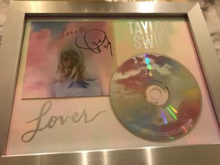 Taylor Swift Autographed Custom Framed Lover Album Cd Signed