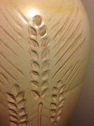 UND School of Mines tall Wheat vase by Huckfield. 2