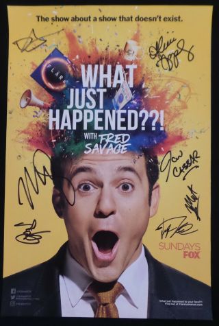 Sdcc Comic Con 2019 Excl Fox Fred Savage Signed Poster " What Just Happened?? "