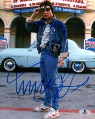 Michael J Fox Signed Autographed 8x10 Photo Marty Back To The Future Beckett Bas
