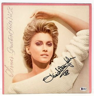 Olivia Newton - John Signed Vinyl Lp " Greatest Hits Vol 2 " Beckett Bas Q69639