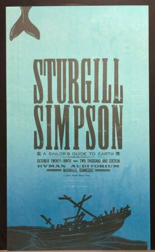 Sturgill Simpson & Jason Isbell Hatch Show Prints - Two (2) Concert Posters