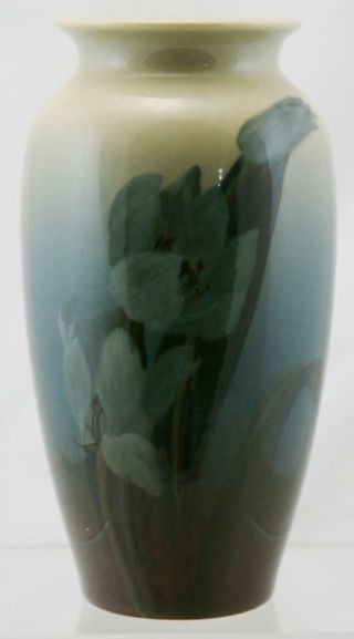 Rookwood Ivory Jewel Porcelain 8.  75 " Vase Tulips By Margaret Mcdonald 1943