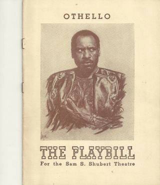 Othello (1944) Paul Robeson Playbill York City