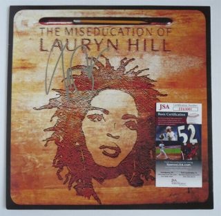 Lauryn Hill Signed Album Record Lp The Miseducation Of Lauryn Hill 12 " Vinyl Jsa