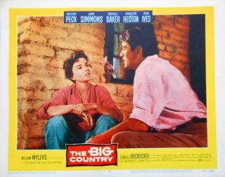 THE BIG COUNTRY Set of 8 Lobby Cards Gregory Peck Charlton Heston Jean Simmons 5