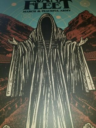 Greta Van Fleet Red Rocks official poster March of the Peaceful Army Sep 2019 3